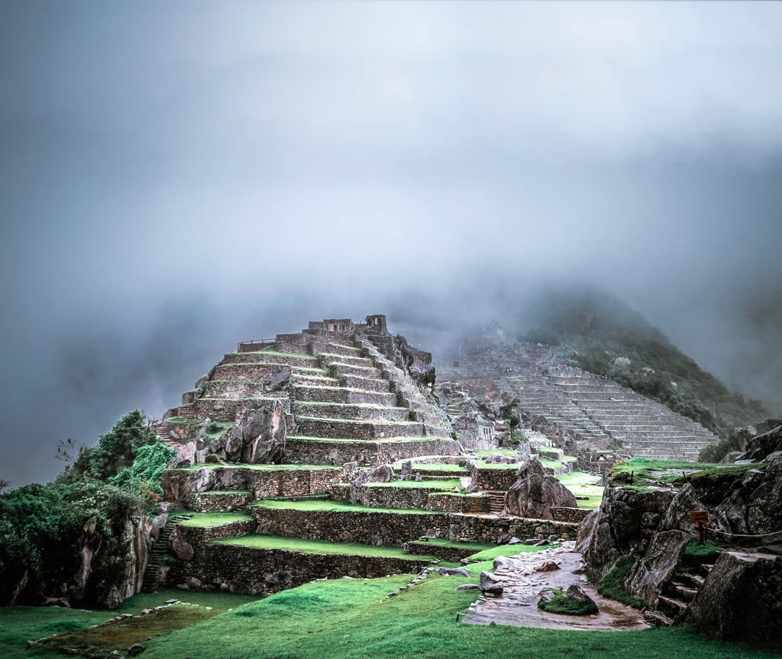 Machu Picchu in the morning mist