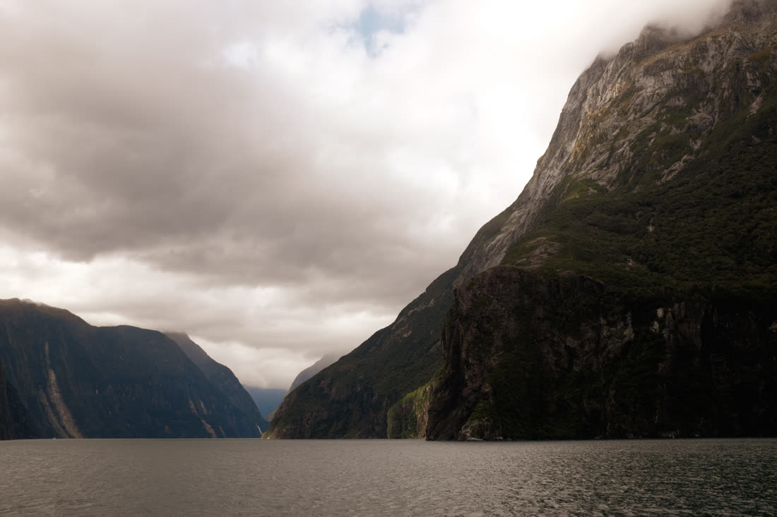 The fjord walls of Milford Sound